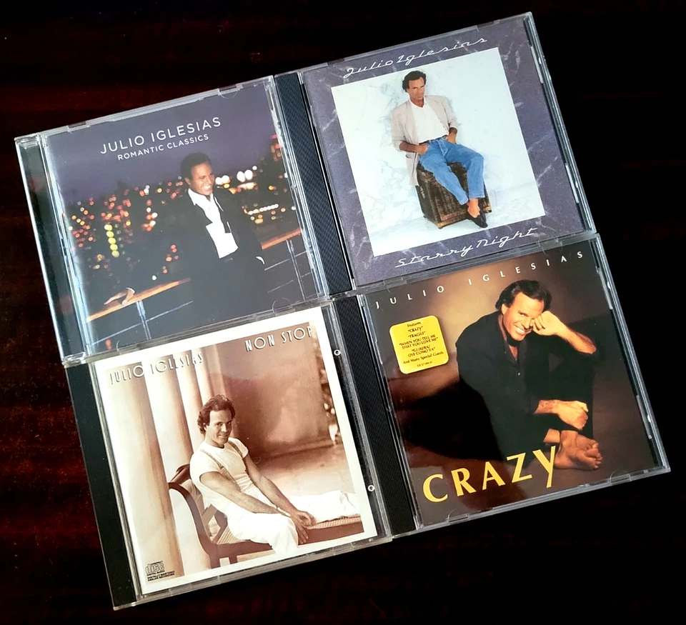 Julio Iglesias 4CD Collection Latin Pop Dance Romantic Ballad Excellent 4CD Lot Foto 1 de 4