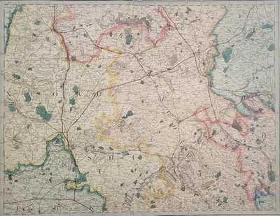 Ordnance Survey – Sheet 26 – 1855 Cruchley Engraved Map – Hereford & Worcester - Image 1 of 4