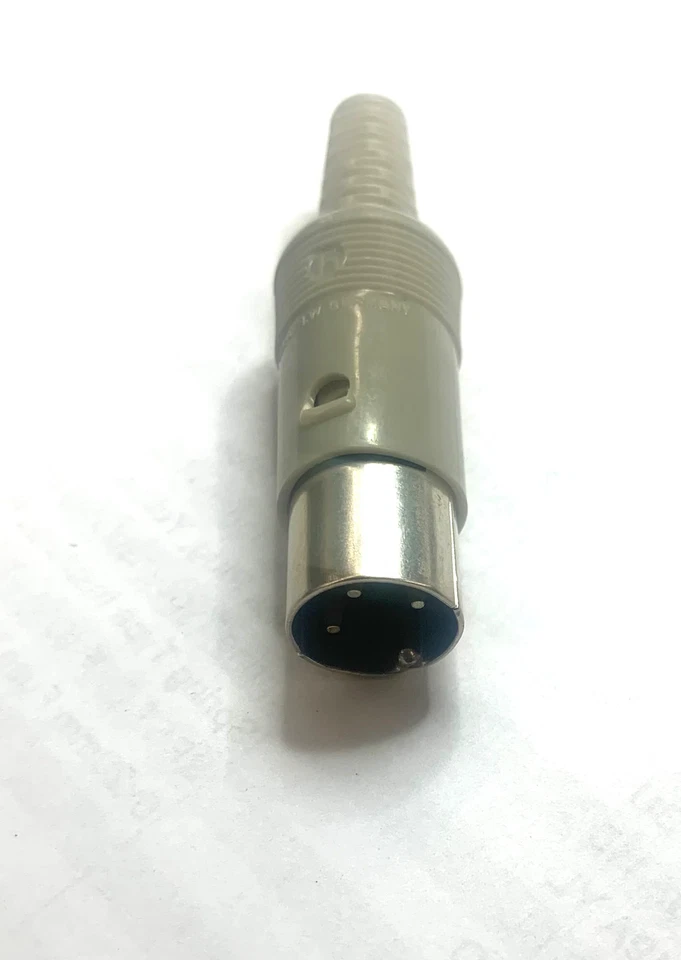ETA1, Philmore 3 Pin 180° Inline Male DIN Connector ~ Solder Type - Image 1 of 1