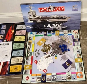Monopoly U.S. Navy Edition Hasbro 2006 Board Game Complete - Picture 1 of 13