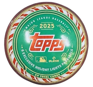 2025 Topps Holiday Baseball Hobby Collector's Tin - New Factory Sealed Tin - Picture 1 of 3