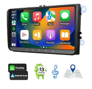 9 inch Android 13 Car Stereo for Volkswagen SEAT Skoda Polo Golf - Picture 1 of 10