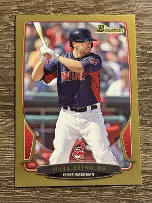 2013 Bowman - #112 Mark Reynolds Gold Cleveland Indians  - Image 1 of 2