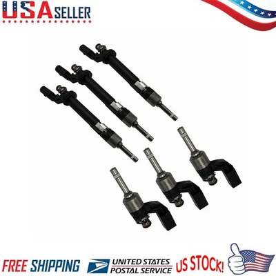 3PCS UPPER & 3PCS LOWER FUEL INJECTORS FOR AUDI Q7 VW CC PASSAT TOUAREG 3.6L V6 - Image 1 of 4