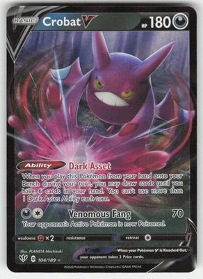 SWSH: Sword & Shield Promo Cards #SWSH110 Crobat V - Image 1 of 2