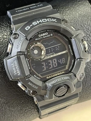 Reloj Pulsera Casio GShock Rangeman GW9400 Hombre Negro sobre Negro 3410 1261-DS00 Foto 1 de 4