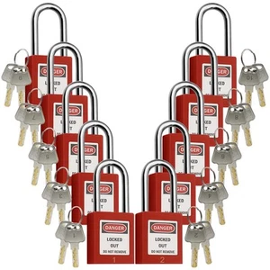 Lockout Tagout Locks, Safety Padlocks, Loto Locks Keyed Differently Lock Out ... - Picture 1 of 7