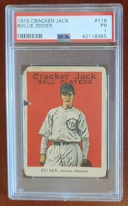 Tarjeta de béisbol 1915 Cracker Jack #116 Rollie Zeider #116 Liga Federal - Imagen 1 de 2