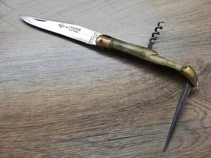 VTG OLD FRENCH LAGUIOLE G.DAVID EXTRA ARBALETE FOLDING POCKET KNIFE CORKSCREW - Picture 1 of 17