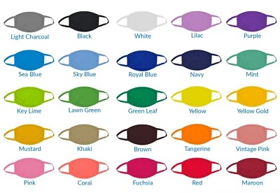 Cotton Face Mask, Reusable Fabric Mask, Blank Cloth Face Mask for Cricut & HTV - Image 1 of 4