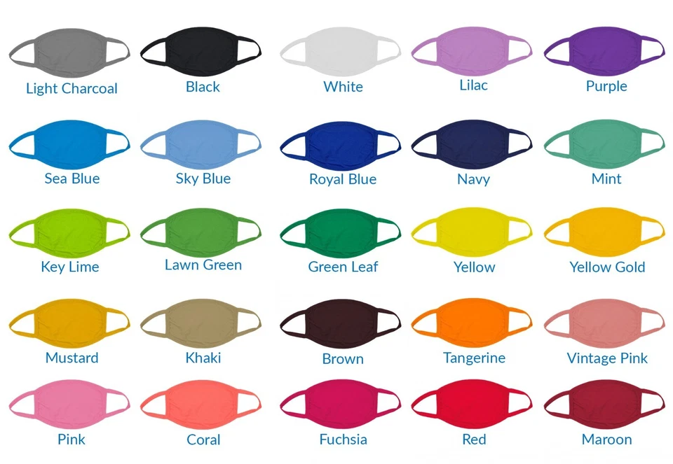 Máscara facial de algodón, máscara de tela reutilizable, máscara facial de tela en blanco para Cricut y HTV Foto 1 de 4