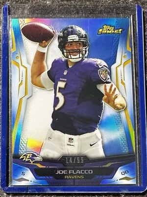 2014 Topps Finest Joe Flacco Blue /99 - Image 1 of 2