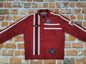 New Chevignon Biker Vintage Jacket Motor 57 Roadmaster Red Size: M New - Picture 1 of 10
