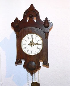 Schwarzwalduhr ca. 1880 läuft präzise 1fach Gong #6446 - Bild 1 von 15
