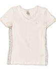 Adidas Womens T Shirt Top Uk 10 Small White Cotton Ao28