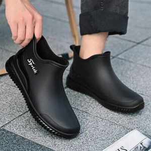 Zapatos De Senderismo Antideslizantes Para Hombre Botas De Trabajo Lluvia Pesca - Picture 1 of 11