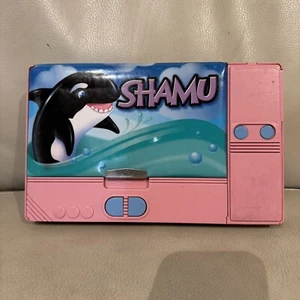 Vintage SHAMU Whale FLOMO Jumbo Pop Out Pencil Case Sea World School Container - Picture 1 of 7
