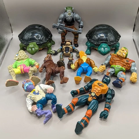 Vintage TMNT Teenage Mutant Ninja Turtles Action Figure Lot Mirage Playmates 90s Cover