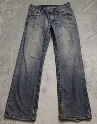 Xtreme Couture Pants Men's 30x30 Faded Blue Denim Straight Distressed - Image 1 of 4