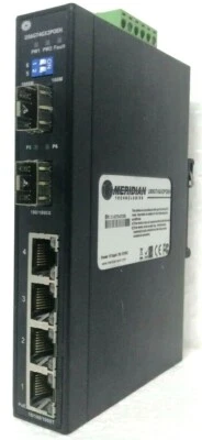 MERIDIAN Technologies US6GT4GX2POEH Hardened Unmanaged Ethernet Switch - Image 1 of 4