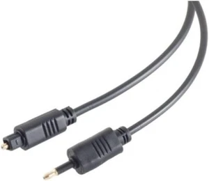 S-Conn 0,5m Toslink auf 3,5mm opti mini Stecker Kabel Ø4mm ODT LWL SPDIF digital - Bild 1 von 1