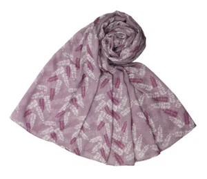 The Olive House® Damen Schal Kletterblätter Blumenmuster Lila - Bild 1 von 1