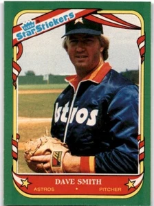 DAVE SMITH 1987 Fleer Star Stickers #109 Houston Astros - Picture 1 of 2