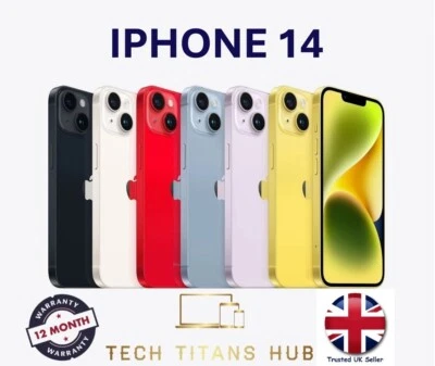 NEW Apple iPhone 14 6.1" 5G iOS 128GB 256GB 512GB Unlocked Pristine A+++ 💯 BH🔋 - Image 1 of 3