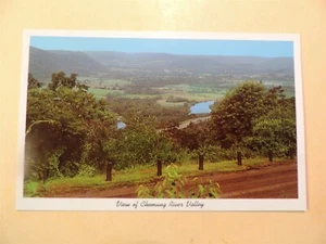 Chemung River Valley New York vintage postcard aerial view - Picture 1 of 2