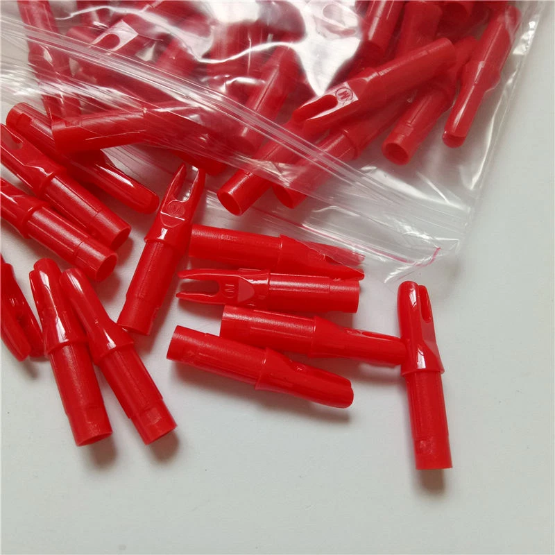 100PCS Plastic Archery Hunting Arrow Nock And Inserts For ID 6.2MM Arrow Shaft - Image 1 of 4