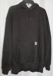 CARHARTT ORIGINAL FIT RAIN DEFENDER NERO MANICA LUNGA CAPPUCCIO PULL OVER TAGLIA 2XL - Foto 1 di 4