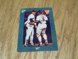 NOLAN RYAN ''#7''  1991 CLASSIC  ODD BALL BASEBALL CARD
