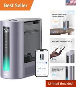 Versatile Smart Humidifier for Bedrooms - 3 Modes & Adjustable Humidity Control - Picture 1 of 10