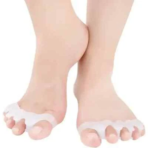 Toe Hammer Straightener Gel Toes Corrector Splint Claw Uk Bunion Separator Pair - Picture 1 of 9
