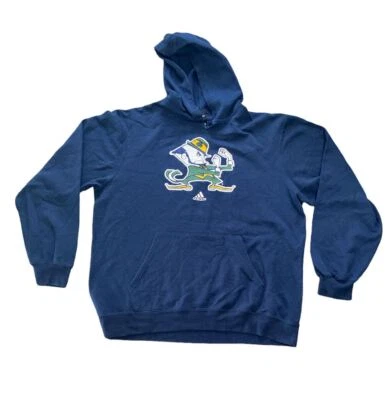 Sudadera con Capucha Pullover Notre Dame Para Hombre Talla L Azul Lucha Irlandesa Foto 1 de 4