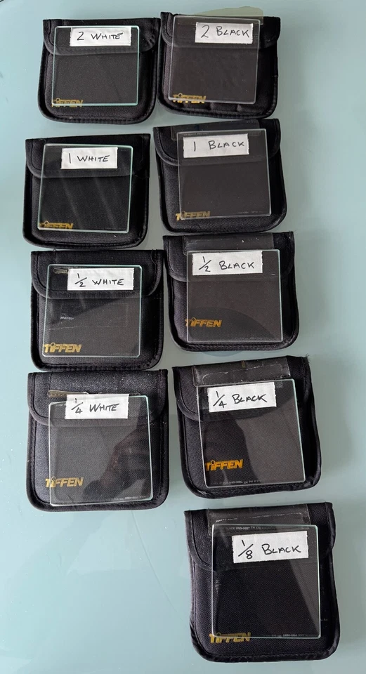 Tiffen  4 x 4 Pro mist Black and White camera filters - Image 1 of 1