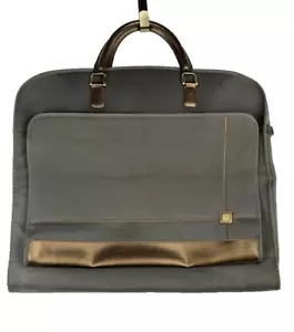 Diane Von Furstenberg DVF Garment Suit Travel Bag Brown Polyester - Picture 1 of 12