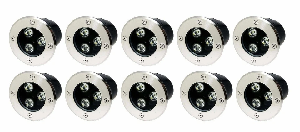 KIT 10 PEZZI FARETTO INCASSO 3w LED ESTERNO SEGNAPASSO CALPESTABILE LUCE  FREDDA - Immagine 1 di 1