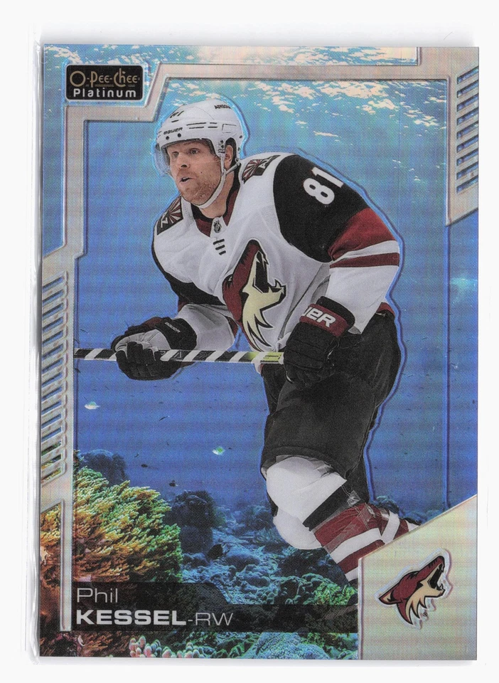 2020-21 O-Pee-Chee Platinum Aquamarine #76 Phil Kessel #/499 Arizona Coyotes SP - Image 1 of 2