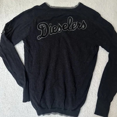 Diesel Long Sleeve Thin Sweater Size S Dark Gray - Image 1 of 4