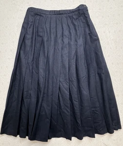 Vintage Pendleton Marine Wolle Midi Faltenrock Gr 12 Klassisch Akademisch Preppy - Bild 1 von 12