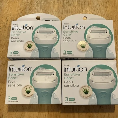 4 paquetes de 3 cartuchos de recarga de afeitadora Schick Intuition Sensitive Care (12 en total) Foto 1 de 2