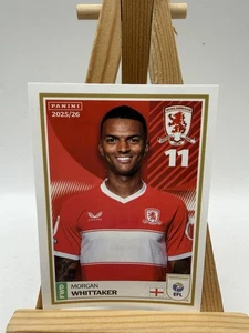 PANINI EFL 2025 - 26  STICKER Morgan Wittaker Middlesbrough FC #193 - Picture 1 of 4
