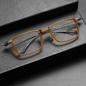 Montatura occhiali da vista extra larga 158 mm oversize quadrata full rim titanio - Foto 1 di 20