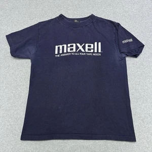 Vintage 1980s Maxell Good For Your Heads Promo Single Stitch Shirt Sz Large / M - Picture 1 of 7