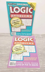 Penny Press Dell Logic Problems Puzzle Magazine Lot of 2 Collectors New - Bild 1 von 2