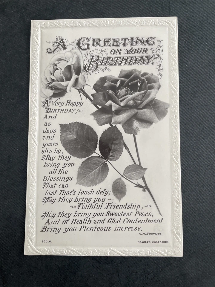 J. Beagles & Co Ltd Postcard, A Greeting On Your Birthday - Image 1 of 4