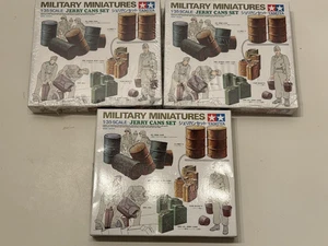 Tamiya Military Miniatures 1:35 Scale Plastic Model Jerry Cans - 2 New + Partial - Picture 1 of 5
