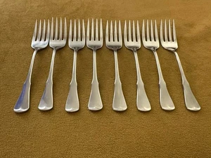 (8) Oneida Community Stainless Patrick Henry Salad  Forks  Flatware - Picture 1 of 12