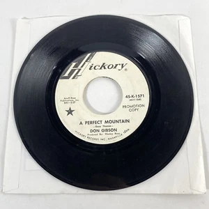 Don Gibson A Perfect Mountain Would You Believe Me 1971 Hickory 45rpm Promo - Picture 1 of 4